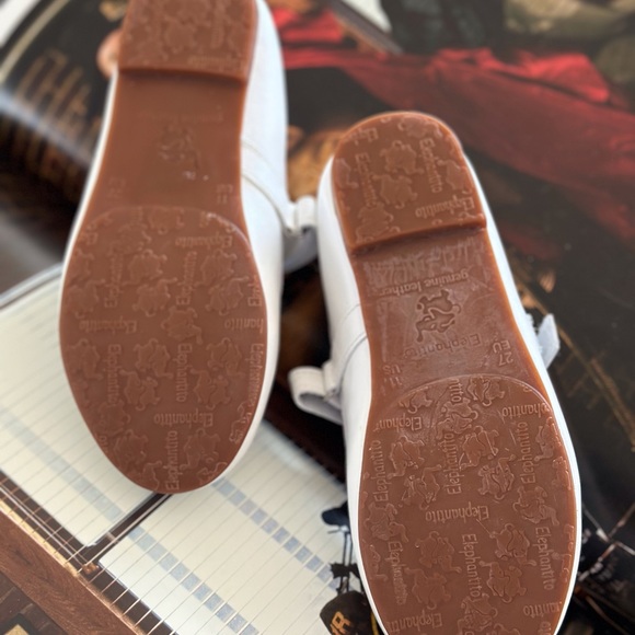 Elephantito little kids princess flat white dress shoes - Picture 3 of 7